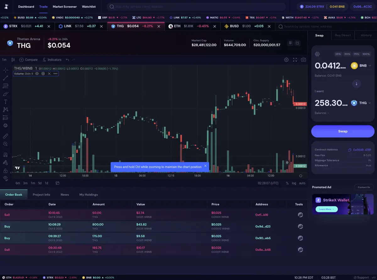 StrikeX Trading Platform